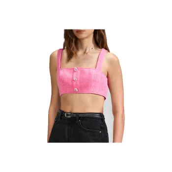 Self-portrait Tank Tops Women's Dark Pink