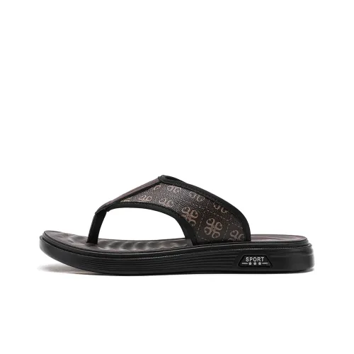 Shiozawa Rubber Sole Abrasion Resistant Slip Resistant Quick Dry Flip Flops Men's