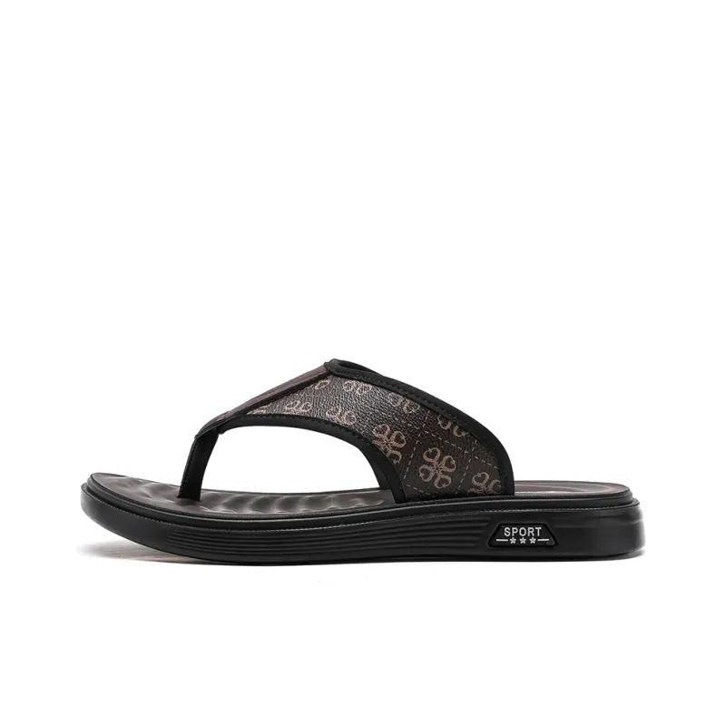 Shiozawa Rubber Sole Abrasion Resistant Slip Resistant Quick Dry Flip Flops Men's-2