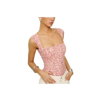 REFORMATION Diandra Top Tank Tops Women's Red