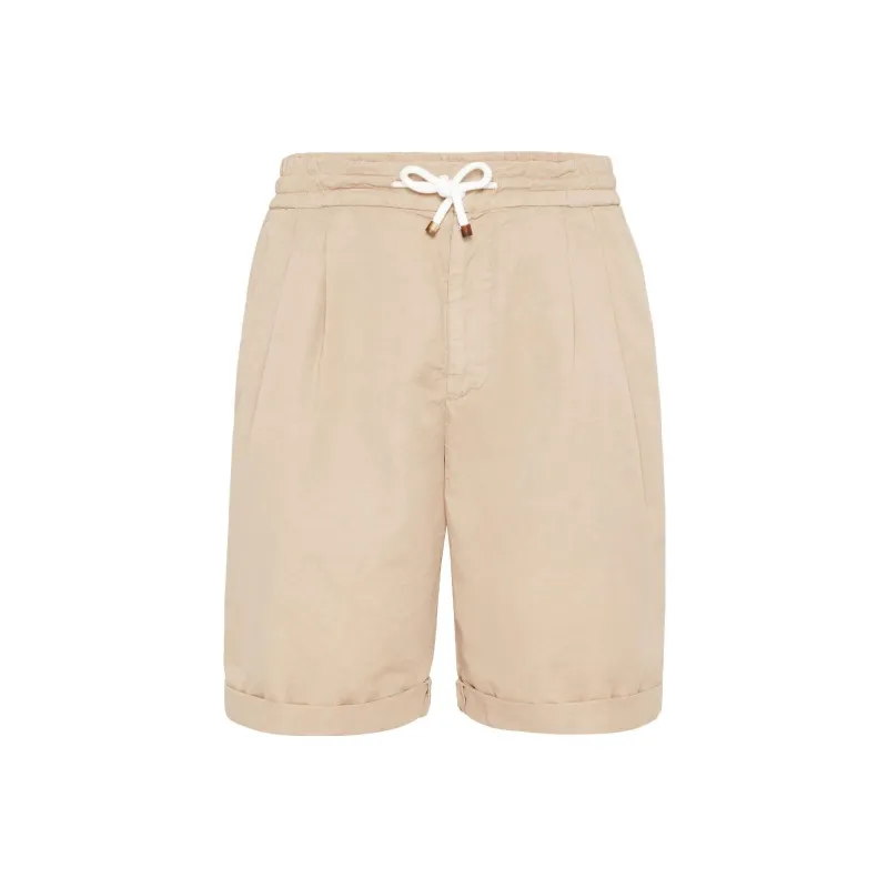 Brunello Cucinelli Drawstring waist Bermuda Shorts-0