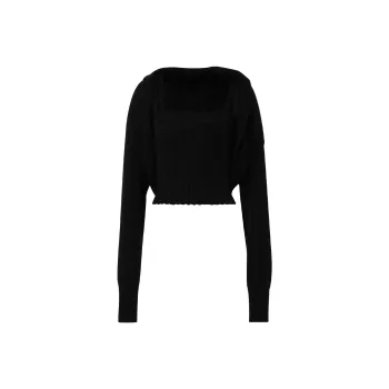 Blumarine FW21 Crop Top Women's Black