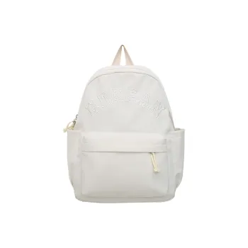 MOK Nylon Backpack Unisex White/Black/Red/Khaki/Brown