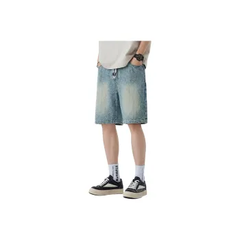 WilliamPOLO Denim Shorts Unisex Vintage Blue