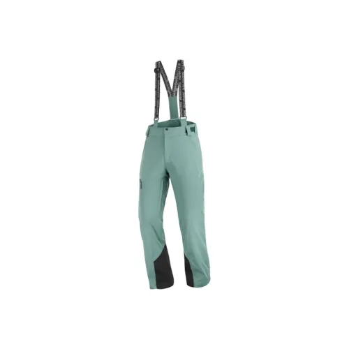 SALOMON Ski Pants Men Green