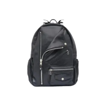 Schott N.Y.C. Cow Leather Backpack Men's Black