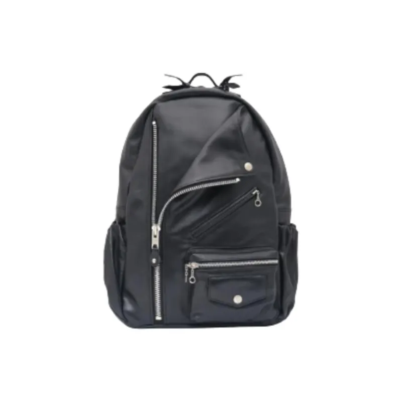 Schott N.Y.C. Cow Leather Backpack Men's Black-0