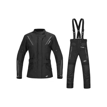 SWEEP Racing Suits / Motorcycle Suits Unisex Janet Black Top+Black Pants TJJAN 02+TT