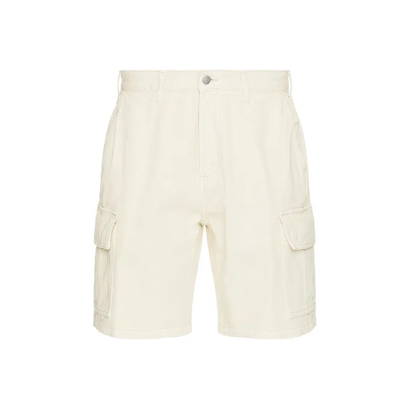 YOBEYI Denim Shorts Men's White-0