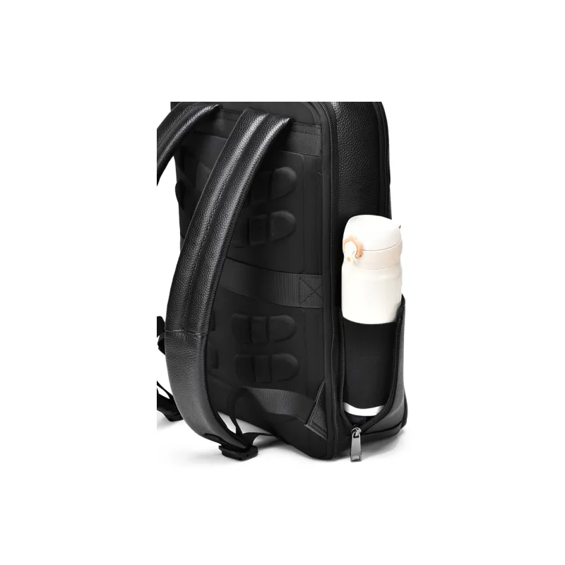 ROBINHOOD Cow Leather Backpack Men's Black-6