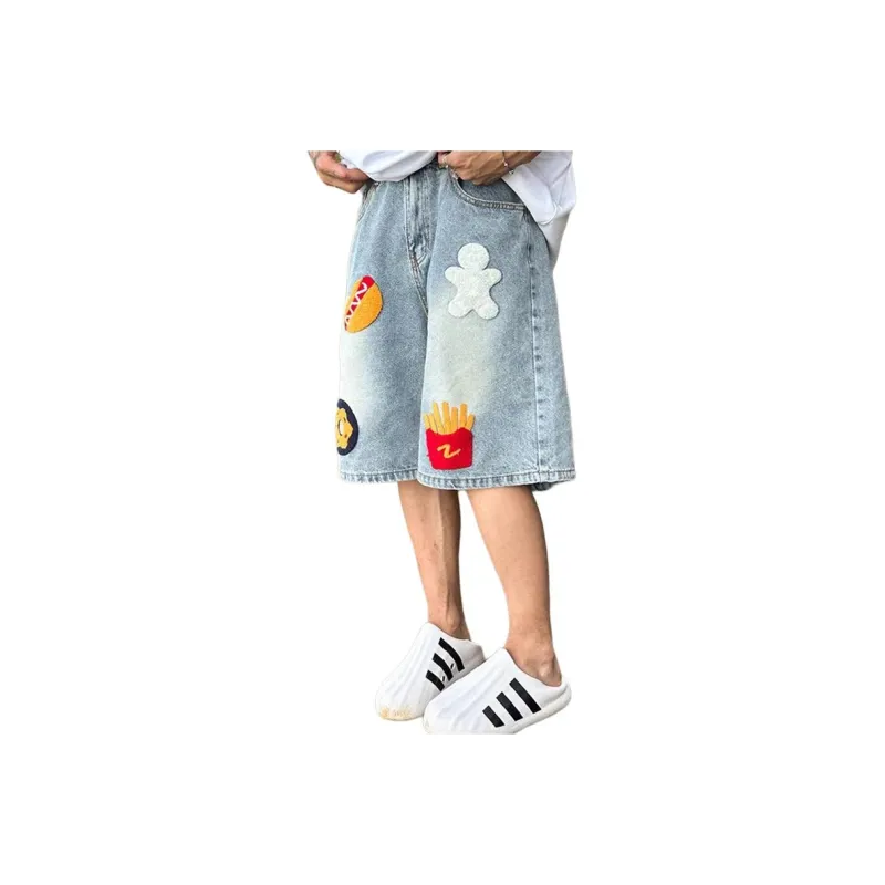 NEAR HERE Denim Shorts Unisex-5