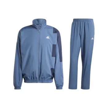 Adidas Sportswear Colorblock Tracksuit Casual Sportswear Men's Oil Ink Blue