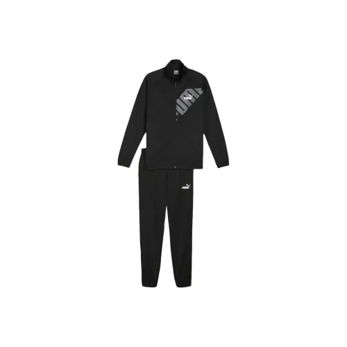 PUMA POWER POLY TRACKSUIT Casual Sportswear Men's Black