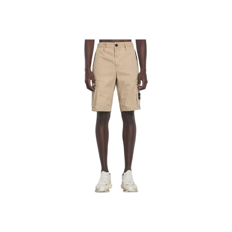 STONE ISLAND Cargo Shorts Men's Beige-0