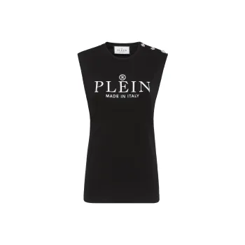 PHILIPP PLEIN Logo print Tank Top