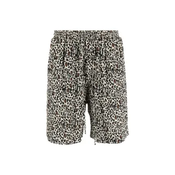 NANUSHKA Leopard Printed Drawstring Shorts