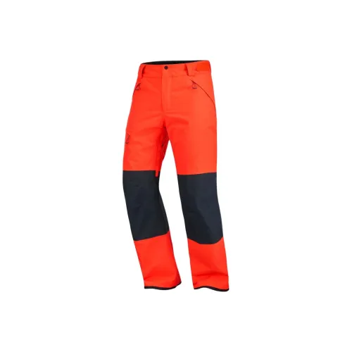 SALOMON TRANSFER PUFF Ski Pants Men's Tomato Color