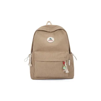 SUN EARTH &U Corduroy Backpack Unisex Multicolor