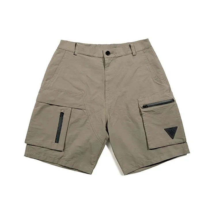 WOOKONG Cargo Shorts Unisex Khaki-0