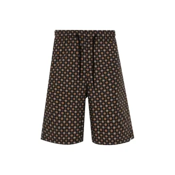A.P.C Vincento Vincento All Over Patterned Drawstring Shorts