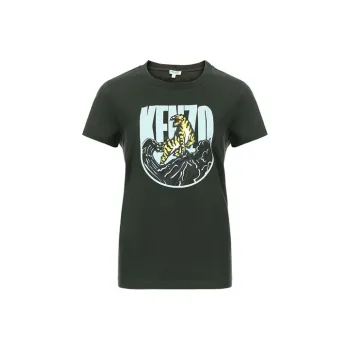 KENZO T-Shirts Women's Dark Khaki