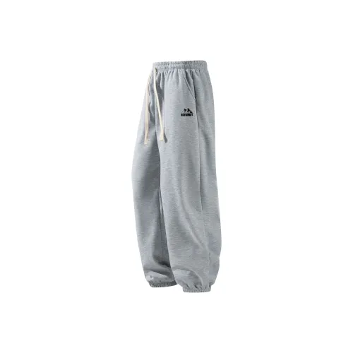 Small Columns Under The Sea Casual Pants Unisex Gray