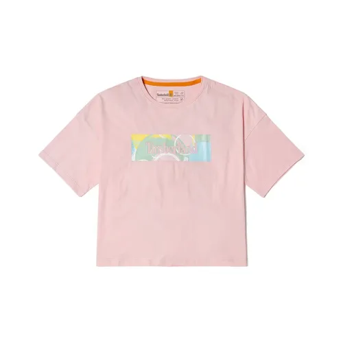 Timberland Crop Tops Women's Light Pink