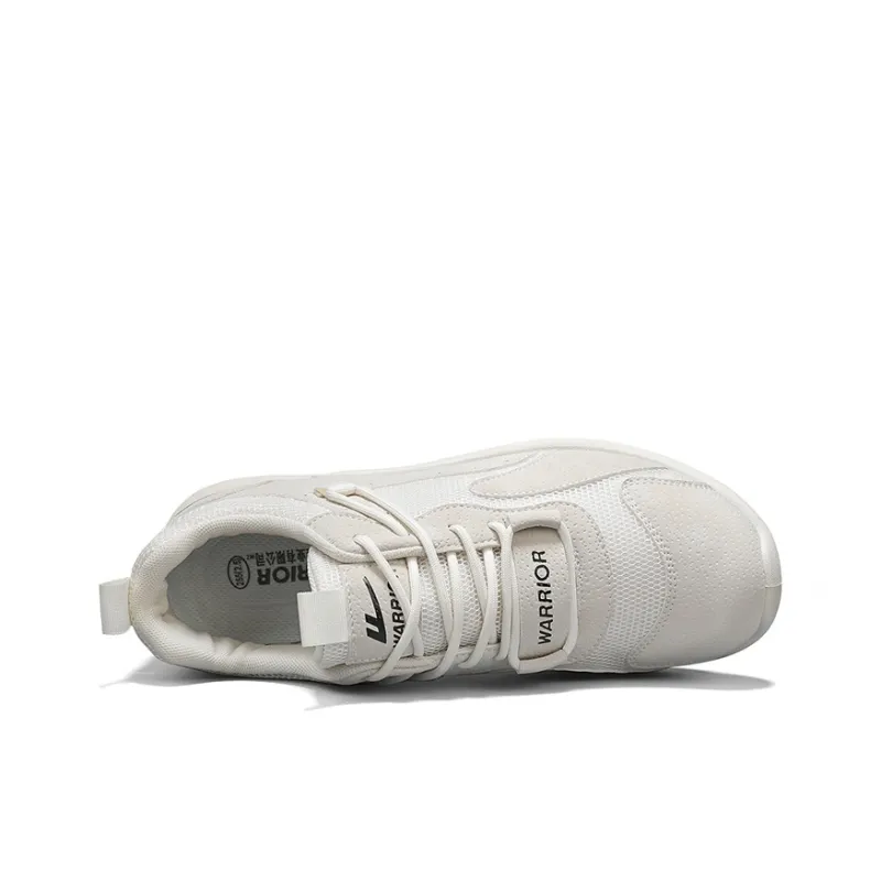 Warrior Coverage Abrasion Resistant Lightweight Breathable Slip Resistant Low Top Casual Shoes Men's Beige-2