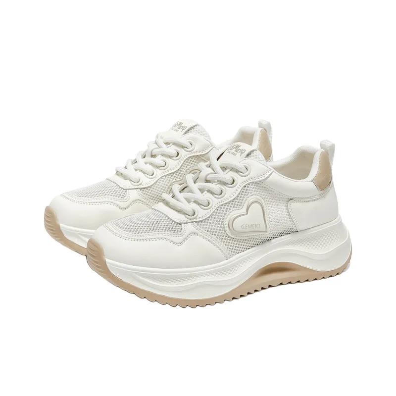 GEMEIQ Breathable Coverage Low Top Chunky Sneakers Women's-1