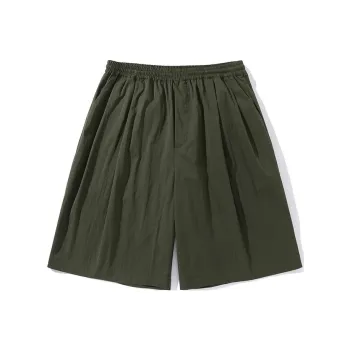 PUNCTILIOUS Casual Shorts Unisex Army Green