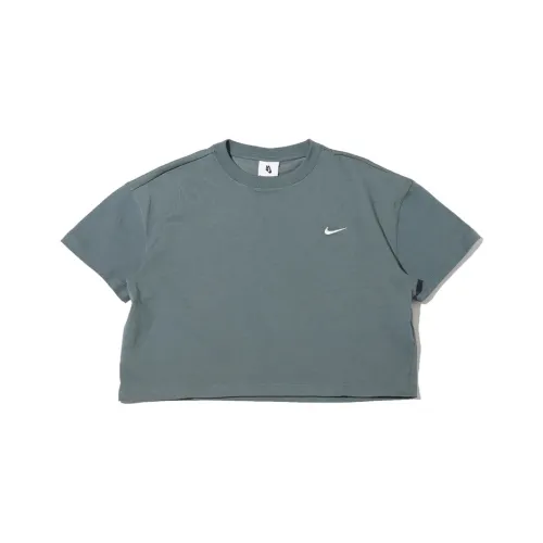 Nike Crop Tops Women's Halberd Leaf Green
