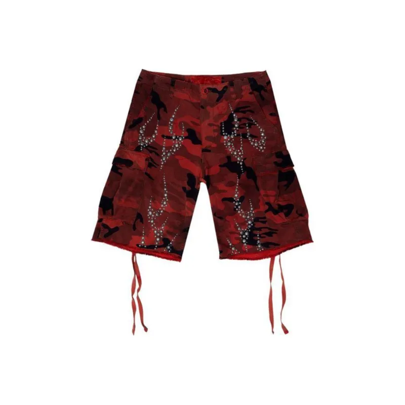 Hellstar Studded Cargo Shorts-0