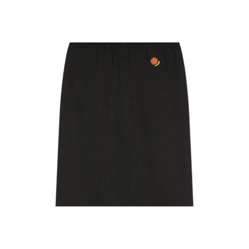 KENZO SS25 Casual Long Skirt Women's Black-2