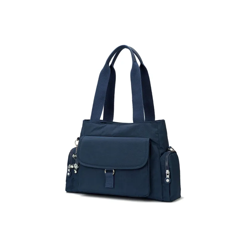 ROBERTA DI CAMERINO Fabric Crossbody Bag, Shoulder Bag Unisex Black/Royal Blue-6
