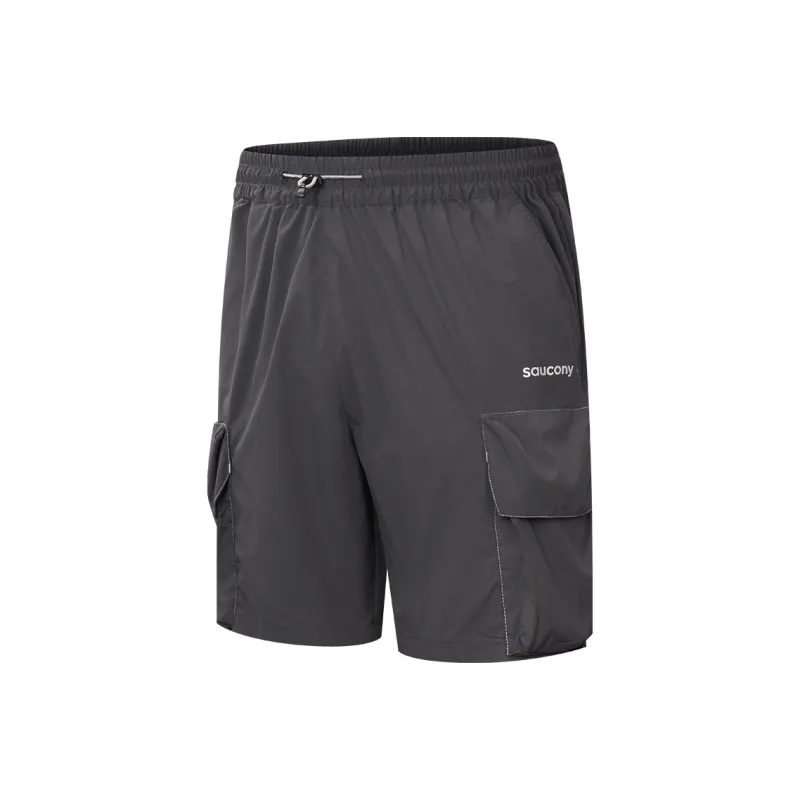 Saucony Cargo Shorts Unisex Dark Gray-0