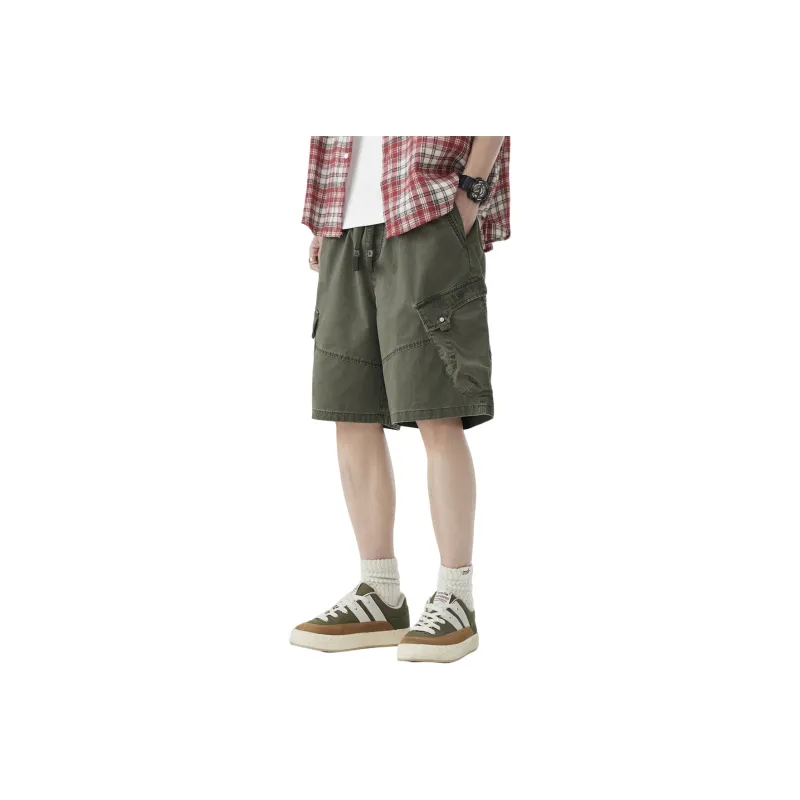 EPTISON Cargo Shorts Men's Army Green-0