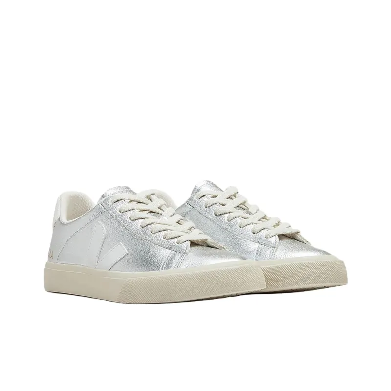 VEJA Campo Low Top Skateboard Shoes Women's Silver-3