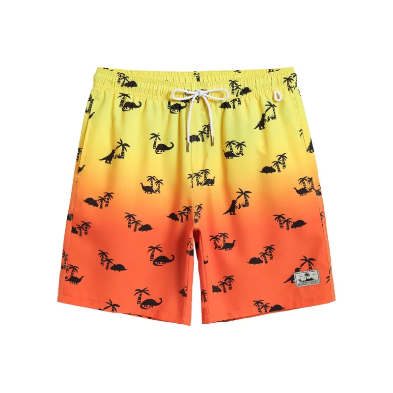 GAILANG Beach Shorts Men's Orange Gradient-0