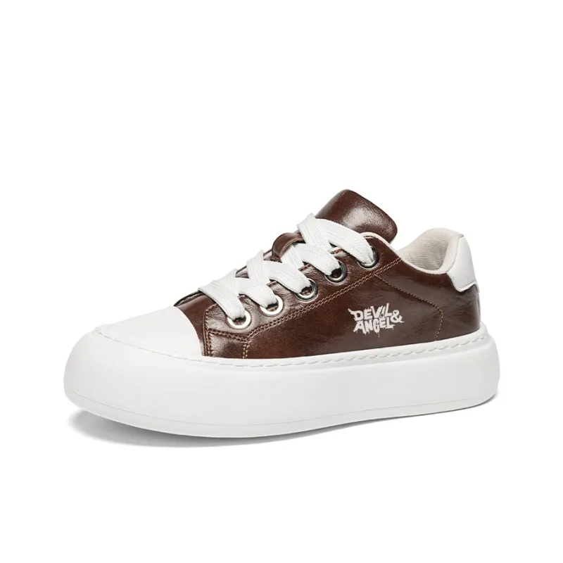 DEVIL AND ANGEL Slip Resistant And Abrasion Resistant Coverage Low Top Skateboard Shoes Men's-5