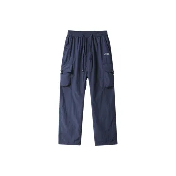 Jeep Loose Fit Straight Fit Draped Wide Leg Casual Pants Unisex