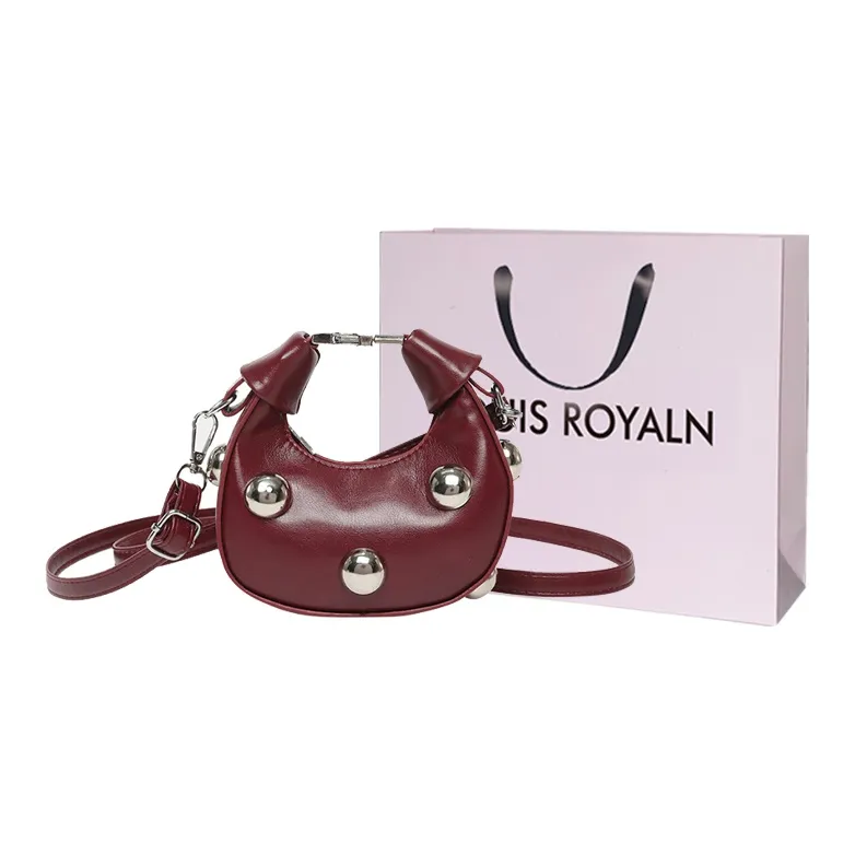 LOUIS ROYALN PU Handbag, Shoulder Bag Regular Unisex Black/Red/Pink/Coffee-2