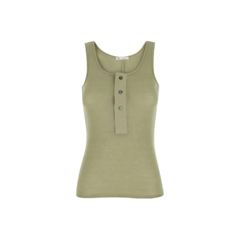 AMIPARIS Sleeveless Button Detailed Tank Top-0