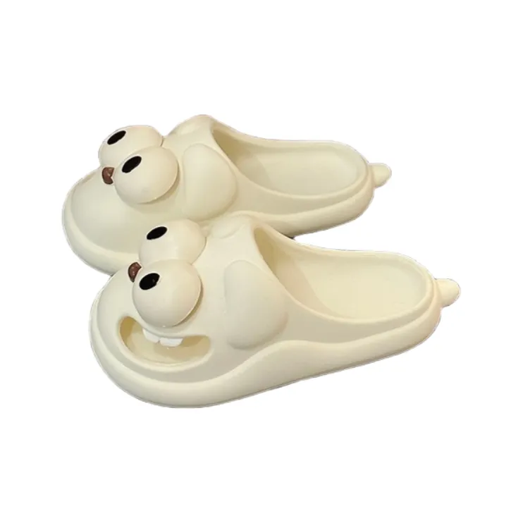 TLIT Cartoon Big Eyed Dog Slippers Summer Home Indoor Cartoon Closed Toe Clogs Platform-3