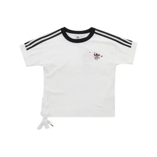 Adidas Originals Drop Shoulder Sleeve T Shirt Women's White