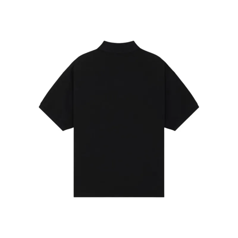 WE11DONE SS25 Polo Shirt Unisex Black-1