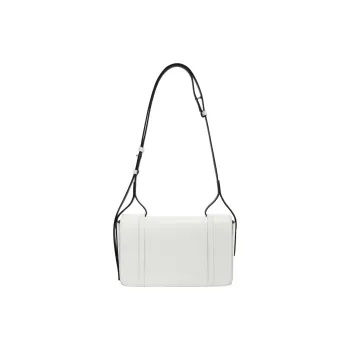 Furla Smooth Calf Leather Shoulder Bag Trumpets Women's White