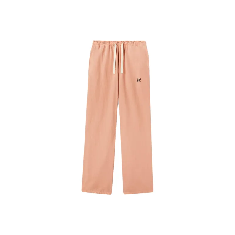 PALM ANGELS Monogram Embroidered Drawstring Pants-0