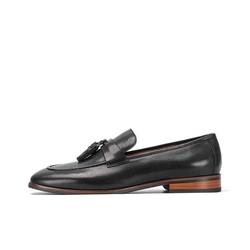 Devanro Loafers Men Black-7