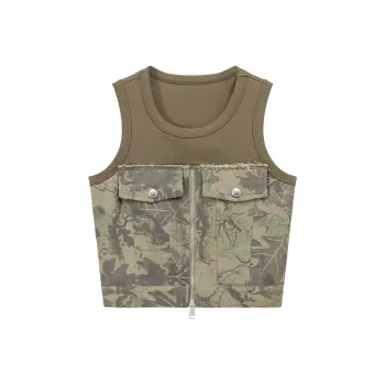CHUU Tank Tops Women's Army Green