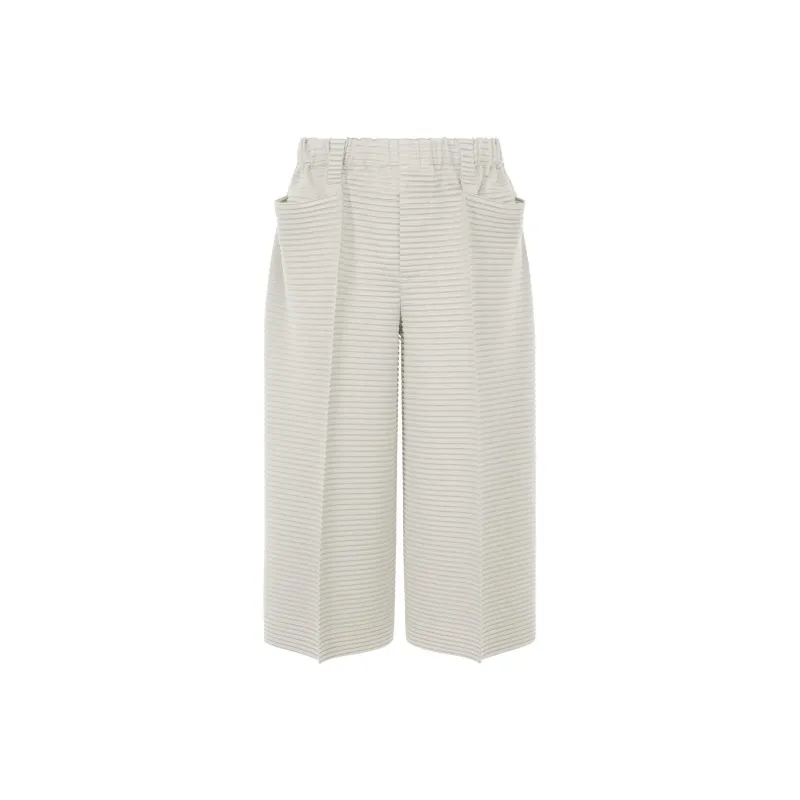 ISSEY MIYAKE Horizon Pleats1 Casual Pants Men's Light Gray-0